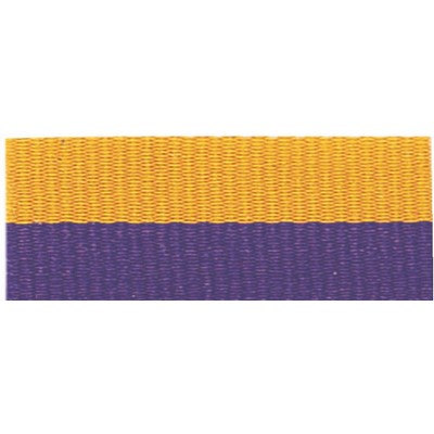 Purple/Gold Neck Ribbon w/Snap Clip (7/8")