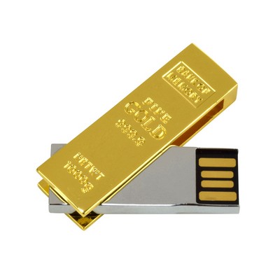 Gold Bar Swivel Web Key