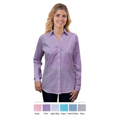 Ladies' Untucked Gingham Shirt
