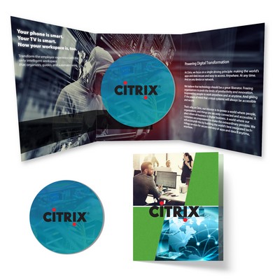 Tek Booklet 2 with 3.75"dia., 1/8" Rubber - 20 mil Acrylic - Round