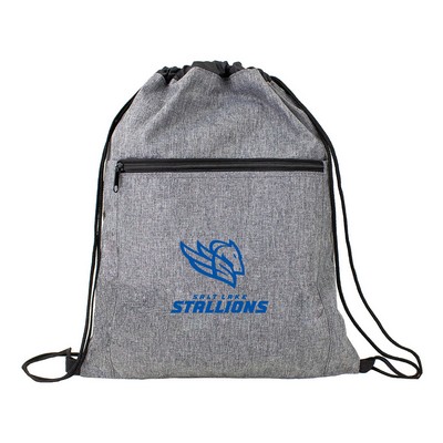 Heathered Drawstring Bag