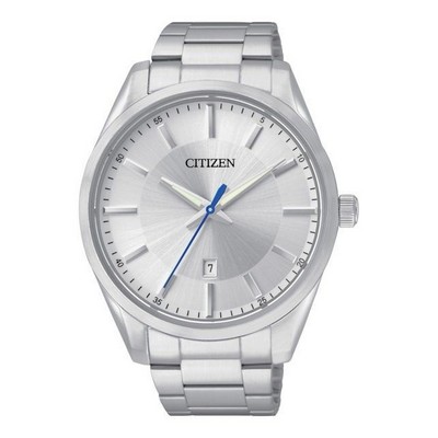 Citizen® Men's Quartz Stainless Steel Watch W/ Silver Tone Dial