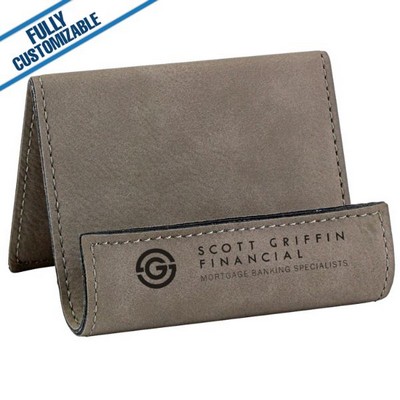 Gray Leatherette - Holder/Easel