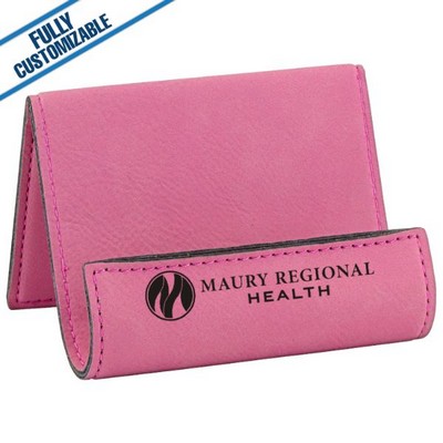 Pink Leatherette - Holder/Easel