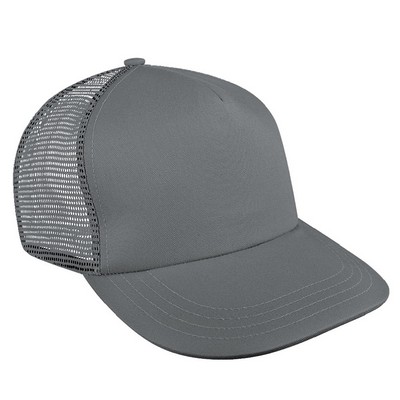 Solid Mesh Back Meshback Snapback Trucker Cap