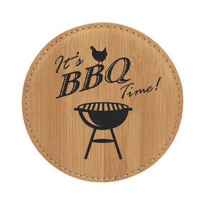 Leatherette Round Coaster