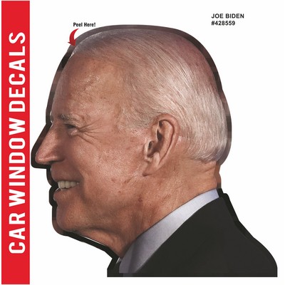 Joe Biden Ride-Along Car Mesh Head|Left Window Peel Off