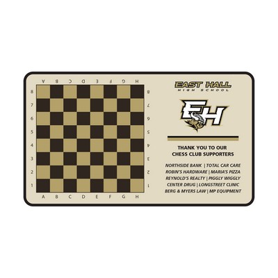 Gaming Mat with Fabric Surface & Stitched Edge (24"x14"x1/16")