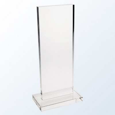 High Rise Plaque Optic Crystal Award - Medium