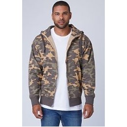 Unisex Premium Camo Full Zip Hoodie