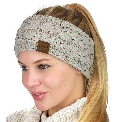 Soft Fuzzy Lined Ear Warmer Headband for Women