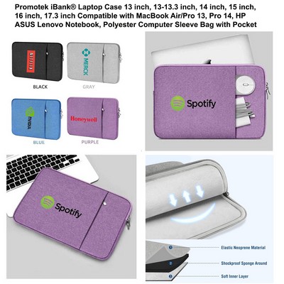 iBank ® Laptop Sleeve Case Water-resistant Protective Fabric Bag