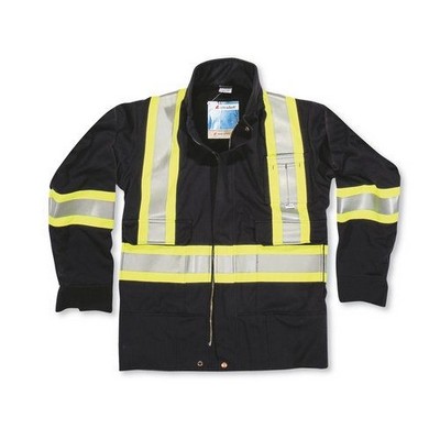 Black Indura® Ultrasoft® Safety Parka Jacket