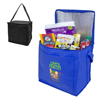 Hot/Cold Foil Lined Non-Woven Cooler Bag