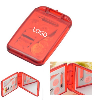 2-in-1 Rectangle Plastic Sewing Kit