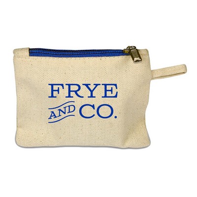 Canvas Zipper Pouch (5" x 4")