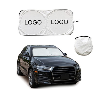 Foldable Reflective Car Windshield Sunshade 59"