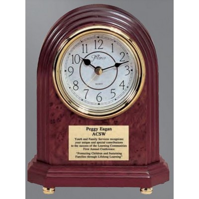 Wood Mantle Clock 8"H