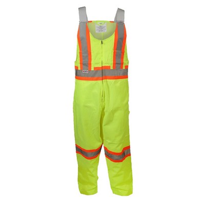 Lime Poly Cotton Overalls