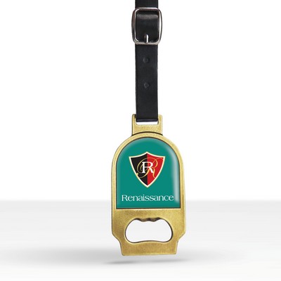 Full Color Bottle Opener Golf Tag