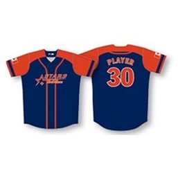 Center Striped Baseball Jersey w/Colorblock Sleeves