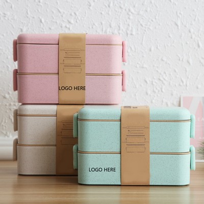 2 Layer Wheat Grass Lunch Box