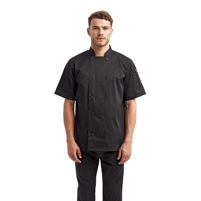 Artisan Collection by Reprime® Unisex Short-Sleeve Recycled Chef's Coat