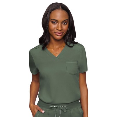 Med Couture - MC Touch - Women's 1-Pocket V-Neck Top