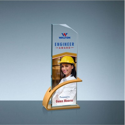 Archer Award w/Gold Holder (3"x 9")