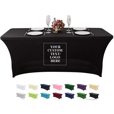 8' black Table cover