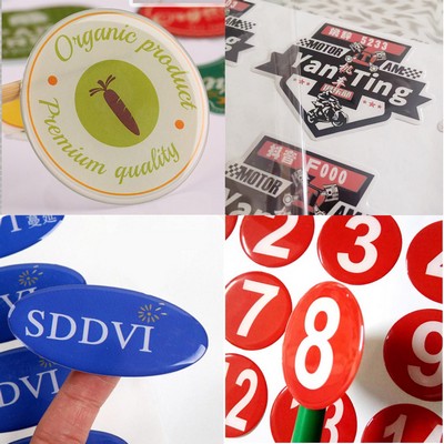 Domed Any Shape Decal Labels (3/8" to 2")