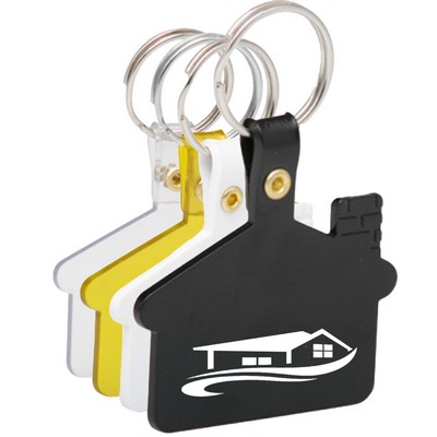 Flexible House Shaped Soft Tag Keychains