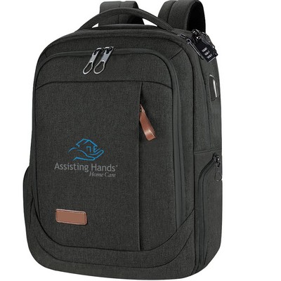 Laptop Backpack Large Computer Backpack Fits up to 17.3" Laptop with USB Charging Port