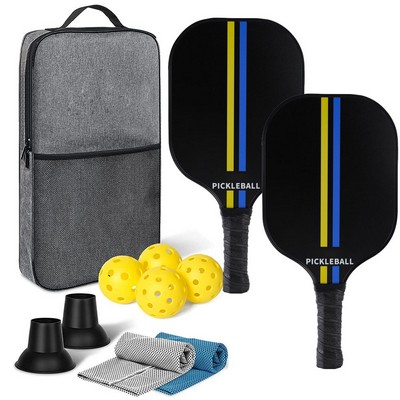 Carbon Fiber Pickleball Set In Bag