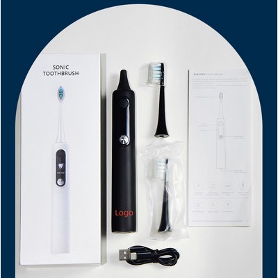 Smart LCD Display Rechargeable Sonic Toothbrush