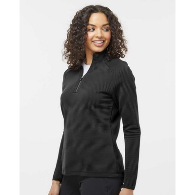 Adidas® Women's Spacer Quarter-Zip Pullover Shirt