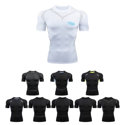 Men's Short Sleeve Dry Fit Compression Shirt