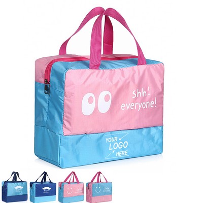 Waterproof Beach and Swim Bag with Wet/Dry Compartments