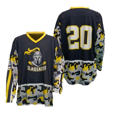 Men's/Youth Hockey V-Neck Polyester Jersey