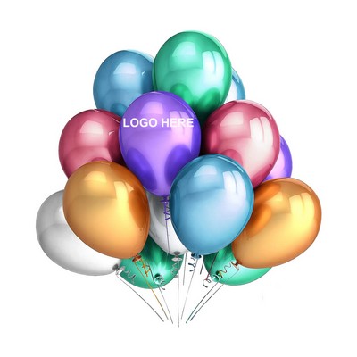 12" Metallic Latex Balloons
