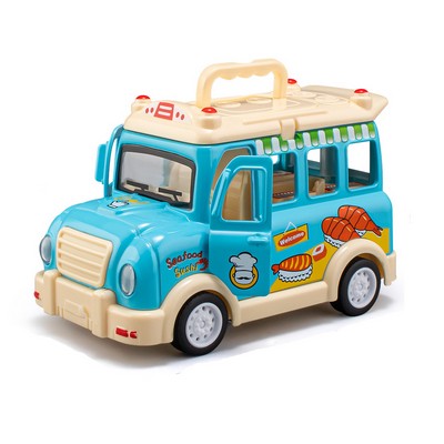 Pull Back Alloy Q Version Sushi Car