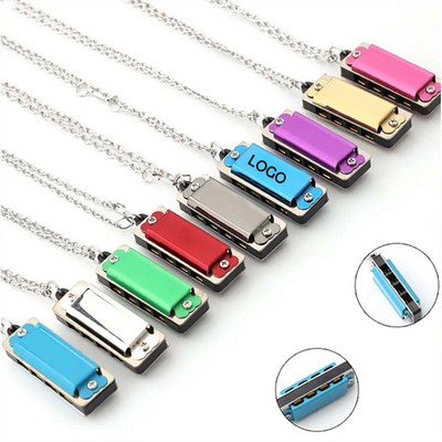 Mini 4 Holes Necklace Harmonica