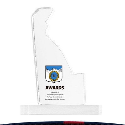 Celue Delaware Crystal Award - SMALL