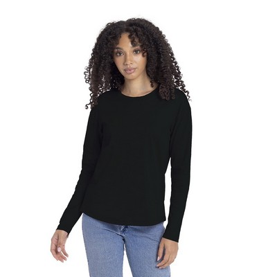Next Level Apparel® Women's Cotton Relaxed Long Sleeve Shirt