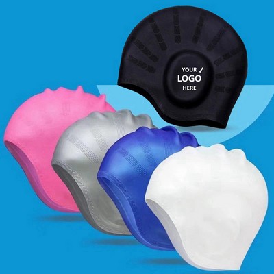 Adult Waterproof Silicone Swimming Cap