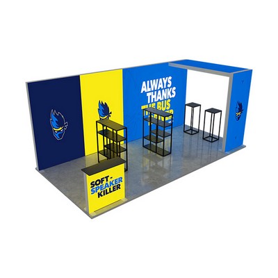 20' Backlit Trade Show Display - Design 2 (Double Sided)