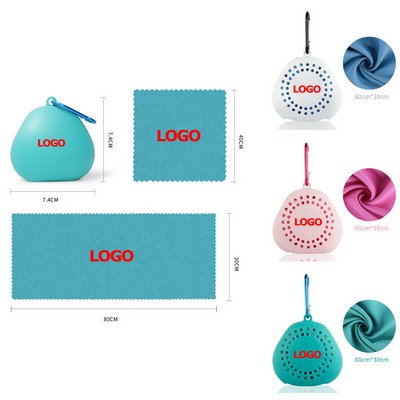 Microfibre Cooling Towel with Silicone Cover