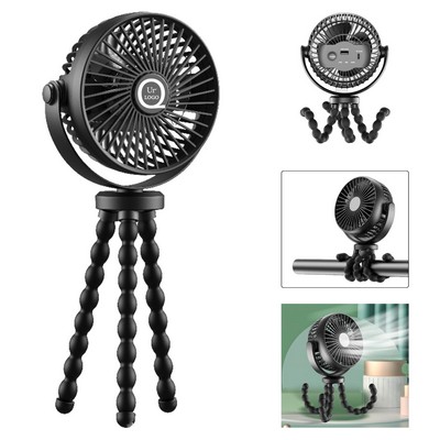 Octopus Usb Rechargable Fan 2000Mah