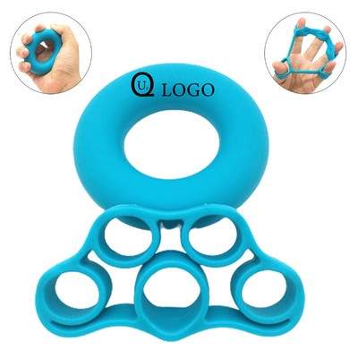 40lb Silicone Hand Grip Strength Trainer Set