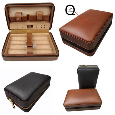 Premium Leather Cigar Case Humidor